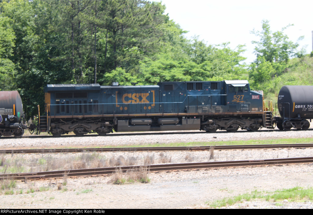 CSX 527 NC&STL bumper sticker unit